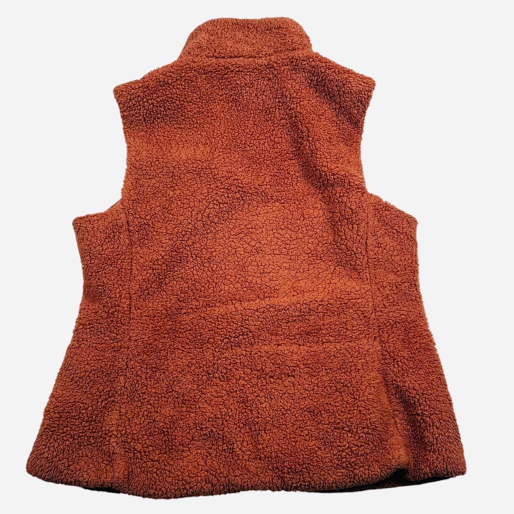 Patagonia Los Gatos Fleece Vest Womens Large Century Pink Orange Ful Zip Pile - Picture 3 of 7